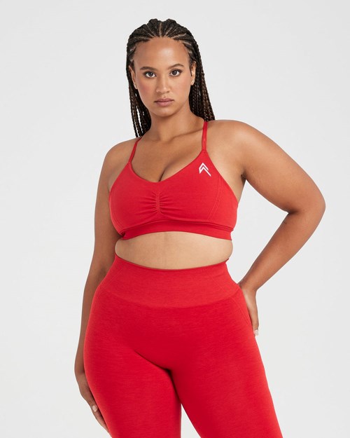 Oner Active Effortless Micro Bralette Czerwone | 034PTOYHK