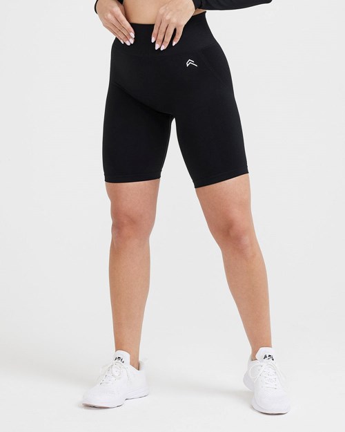 Oner Active Effortless Seamless Cycling Shorts Czarne | 463CXGLPV