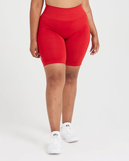Oner Active Effortless Seamless Cycling Shorts Czerwone | 674PDMYVZ