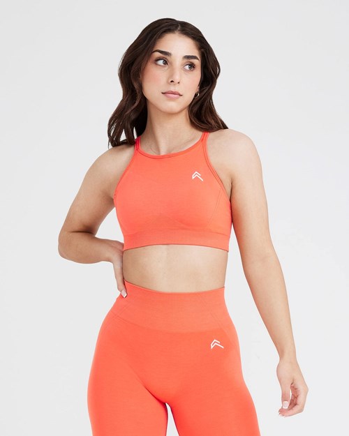 Oner Active Effortless Seamless High Neck Bralette Peach Blossom | 426MFDZWB