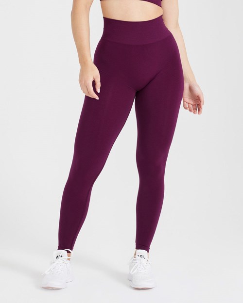 Oner Active Effortless Seamless Leggings Ripe Fig | 051NBDEPL
