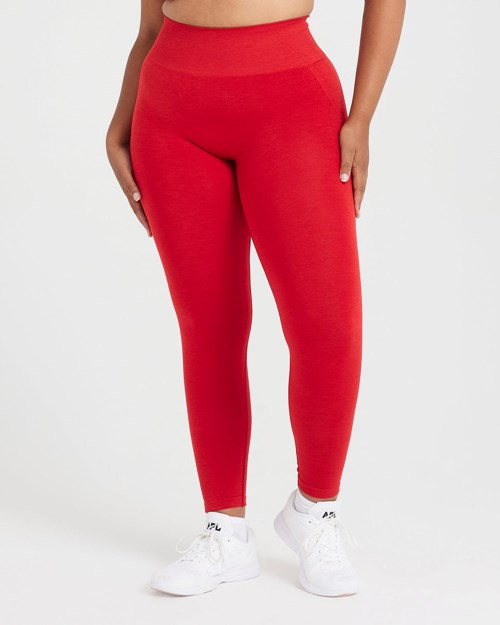 Oner Active Effortless Seamless Leggings Czerwone | 179DKYLWP