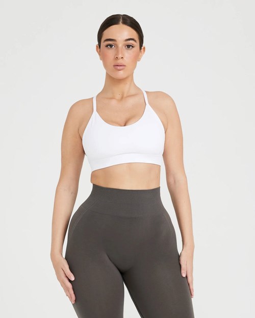 Oner Active Everyday Sports Bra Białe | 201RZDCFH
