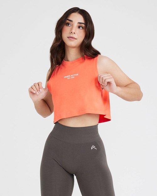 Oner Active Grafiką Jersey Tank Washed Peach Blossom | 179EYZFWA