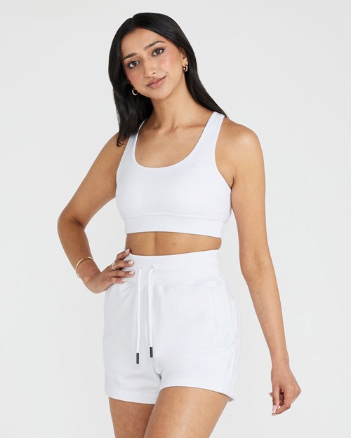 Oner Active Klasyczne Lounge Bralette Białe | 231GJSRCH