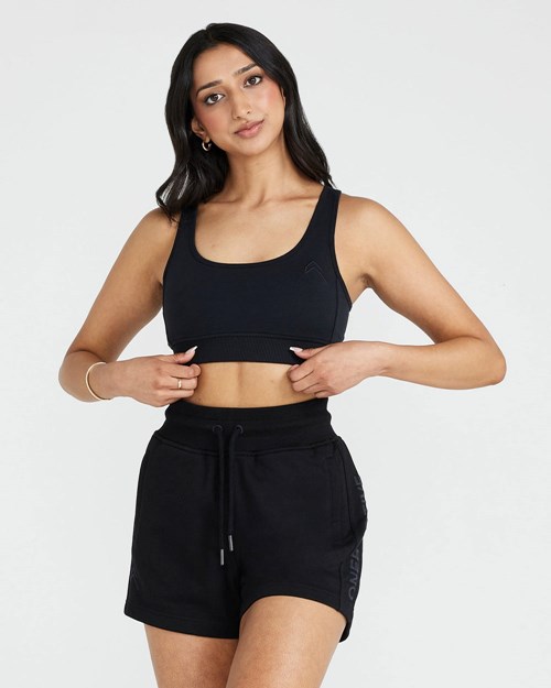 Oner Active Klasyczne Lounge Bralette Czarne | 194XGNDTW
