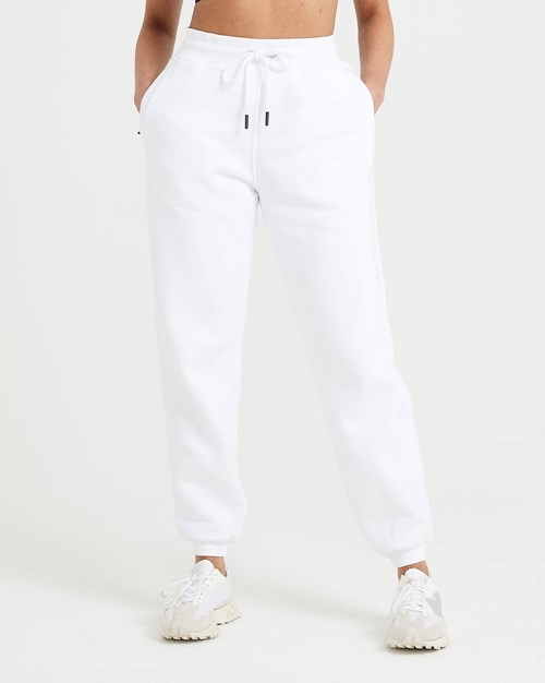 Oner Active Klasyczne Lounge Jogger Białe | 826JTZMQP