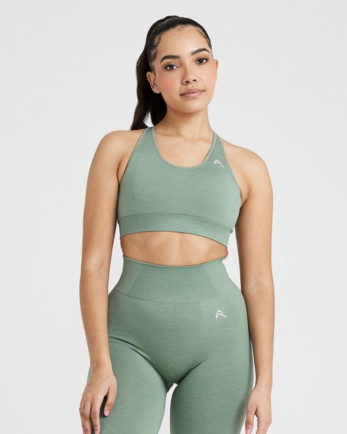 Oner Active Klasyczne Seamless 2.0 Bralette Sage Marl | 637YUHFOM