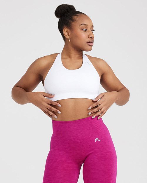 Oner Active Klasyczne Seamless 2.0 Bralette Białe | 720FDCASH
