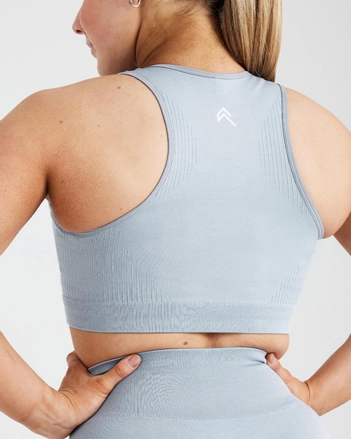 Oner Active Klasyczne Seamless 2.0 Crop Top Szare | 174HKUZES