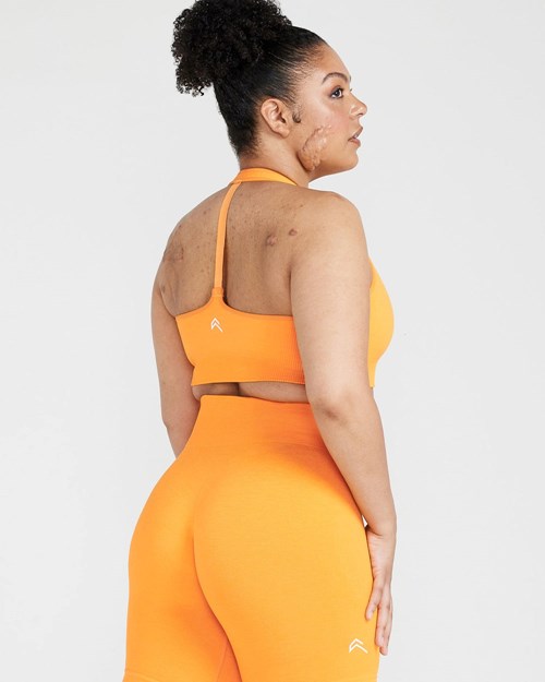 Oner Active Klasyczne Seamless 2.0 V-Neck Bralette Sunset Marl | 176ZLVYEQ