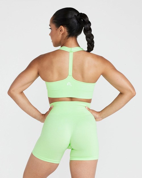 Oner Active Klasyczne Seamless 2.0 V-Neck Bralette Zest Marl | 193YCUEKS